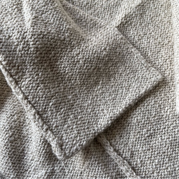 NWT Jenni Kayne Cotton Linen Hooded Sweater Coat Cardigan in Natural M - Picture 7 of 9